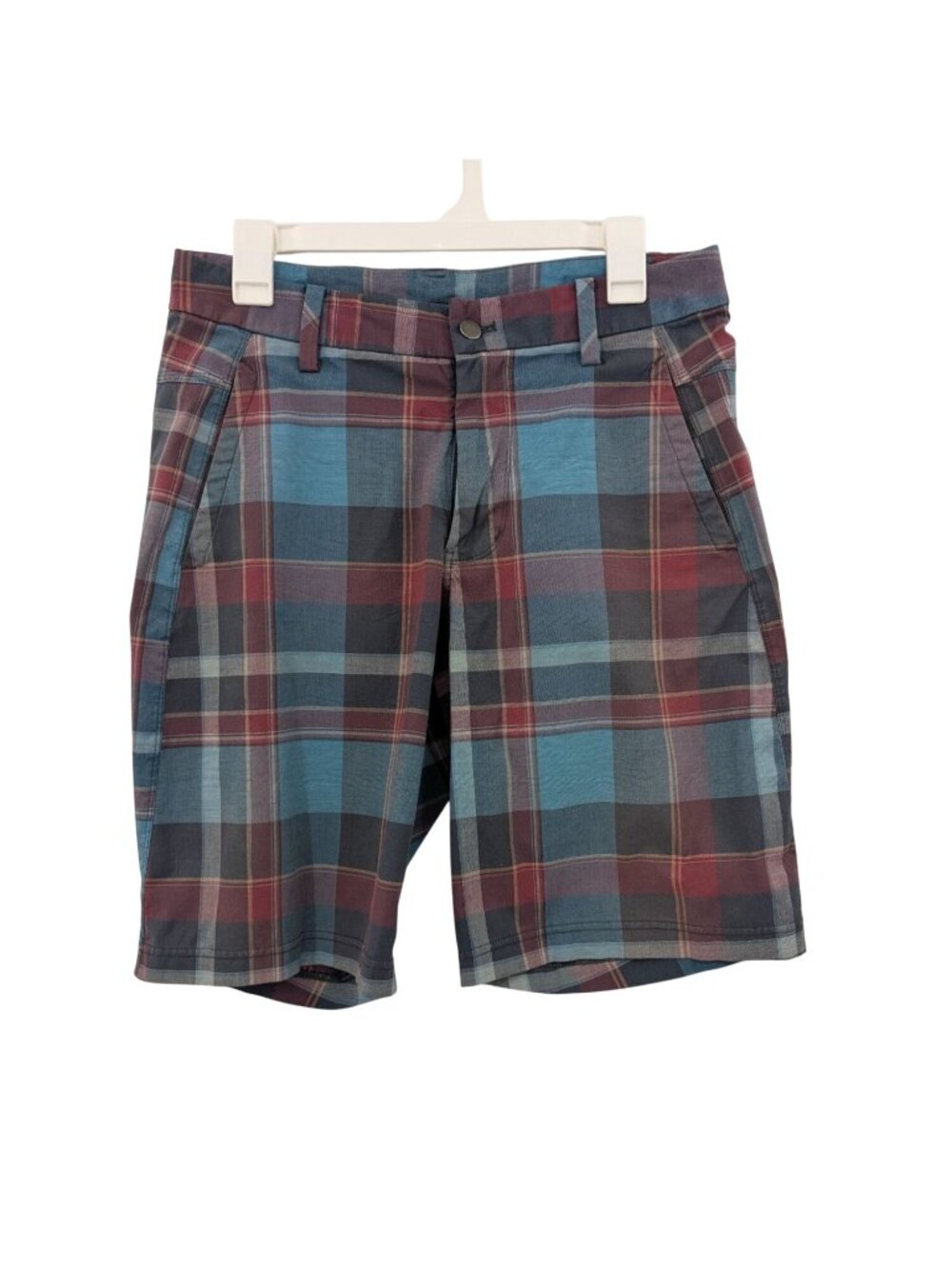 Lululemon‎ Plaid Golf Shorts Performance Coastal Preppy Stretch Country Club 32